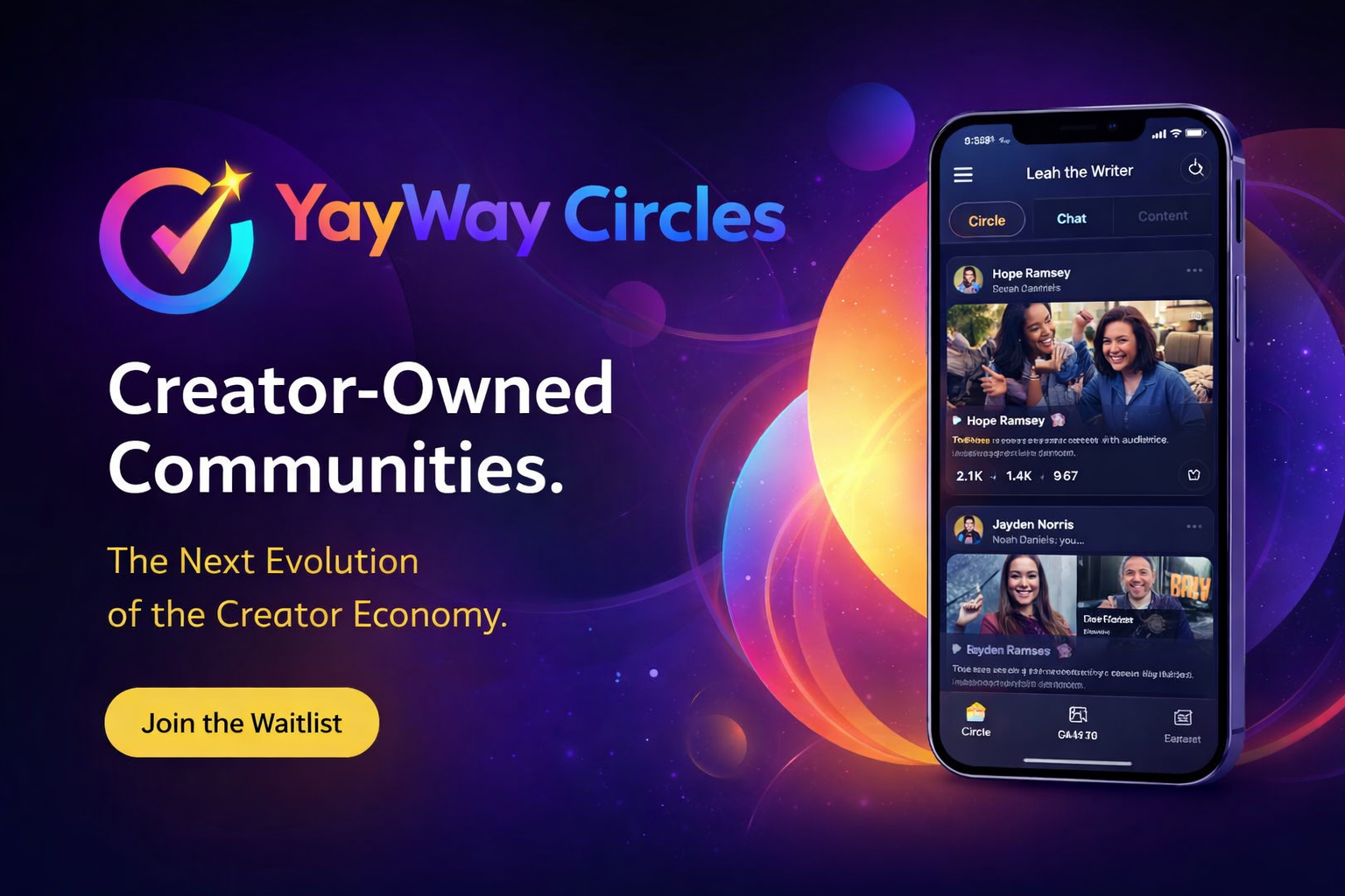 YayWay Circles — Creator-Owned Communities